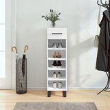 The Living Store Omarica za čevlje bela 30x35x105 cm inženirski les - Omarica Za Čevlje, (21431107) | Shoptok.si
