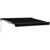  Skrovita tenda Crna 350x250 cm Poliester | shoptok.hr