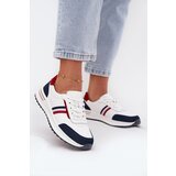 EVENTO Leather Women's Sports Shoes White Navy Lorvessa | shoptok.hr