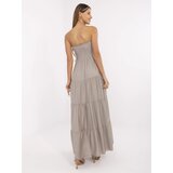 Italy Moda Dress-MI-SK-A2596.97-dark beige | Shoptok.si