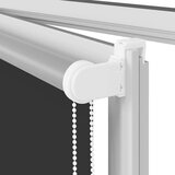 vidaXL Rolo zavjesa Blackout Black 140x175 cm Širina tkanine 136,6 cm | shoptok.hr