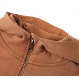  Dječja majica s kapuljačom i pola zatvarača antracit i boja konjaka 92 | shoptok.hr