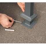 WESTMANN metalna obloga za 5 kantI za smeće Planum | 5x240L | Drveni izgled | 410x90x120 cm - BRANDED IN GERMANY | shoptok.hr
