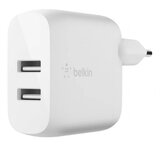 Belkin Dual USB-A Charger, 24W incl. Lightning Cable 1m, white | shoptok.hr