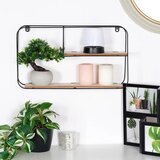 Trends4You stenska polica v LOFT slogu – kovina/MDF, 2 nivoja, 52 × 10,5 × 29 cm | Shoptok.si