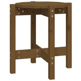 Maison Chic Klubska mizica - kavna mizica - Nizka mizica medeno rjava Ø 42,5x45 cm trdna borovina, (21754554) Cene