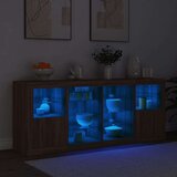 vidaXL Komoda s LED svjetlima boja smeđeg hrasta 163x37x67 cm | shoptok.hr