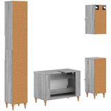  Set kupaonskih ormara od 4 dijela ALKMAAR Siva Sonoma | shoptok.hr
