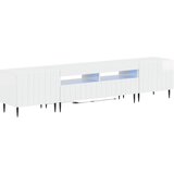  5-dijelni LED TV ormarić Bijela visokog sjaja Konstruirano drvo | shoptok.hr