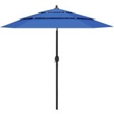 The Living Store Senčnik aluminij sinje moder 2,5 m - Senčnik Senčniki, (21750546) | Shoptok.si