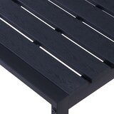  Vrtna klupa od PS ploče 120,5 cm crna | shoptok.hr