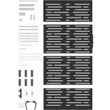 vidaXL Vrtna vrata Črna 105 x 200 cm Jeklo s prašnim premazom | Shoptok.si