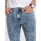 Ombre Men's slim fit denim pants with stitching at the knees - blue | Eponuda.ba