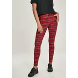 UC Ladies Women's Skinny Tartan Trousers red/bl