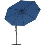  Konzolni vrtni suncobran s aluminijskim stupom 350 cm plavi | shoptok.hr
