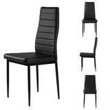 ModernHome Trpezarijske stolice set 4 kom Tami - full black | ePonuda.com