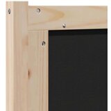 vidaXL Tapecirano vzglavje Rjava 80 cm Masivna borovina in tkanina | Shoptok.si