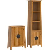 Maison Chic Kopalniška garnitura - Kopalniški sestavi 2-delna trdna borovina, (21787238) | Shoptok.si