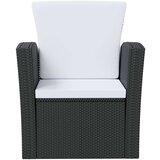  8-dijelna vrtna garnitura od poliratana s jastucima crna | shoptok.hr