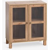  Zidni element modul vitrina divlji natur hrast boja Cene