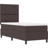  Pomožna postelja z vzmetnico Temno rjava 80x200 cm Tkanina, (22083659) | Shoptok.si