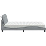 vidaXL Krevet s madracem svjetlosivi 120 x 200 cm od tkanine | shoptok.hr