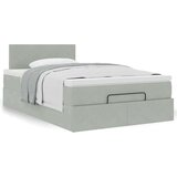 vidaXL okvir za krevet s madraca svjetlosivi 120x190 cm baršunasti | shoptok.hr