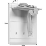 Mömax Garderobni Panel Auris, Bela, Barva Hrasta | Shoptok.si