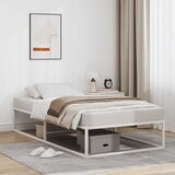 vidaXL Okvir kreveta bez madraca bijeli 90x200 cm metal Cijene