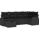  Set sofe 6 kom. Crna poliratan | shoptok.hr