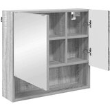 vidaXL ogledalna omara siva sonoma 59 x 17 x 55 cm konstruiran les | Shoptok.si