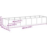  Sadilica crna 280x80x40 cm od čelika | shoptok.hr