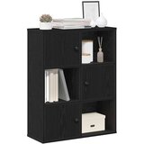  Regal za knjige crni hrasta 60x24x76,5 cm od konstruiranog drva | Eponuda.com