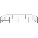  Kavez za pse crni 20 m² čelični | shoptok.hr