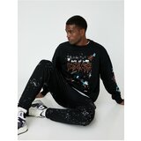 Koton Sweatshirt - Black - Relaxed fit Cene