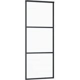  Klizna vrata s priborom 76 x 205 cm od ESG stakla i aluminija | shoptok.hr
