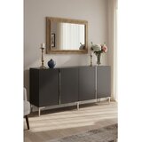 Hanah home komoda Poli 150, 150 cm, antracit / srebrna | Eponuda.com
