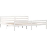  Posteljni okvir bel iz trdnega lesa 180x200 cm 6FT, (20647643) | Shoptok.si