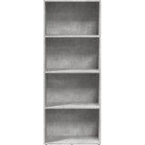  Regal za knjige boja betona 60x30x152 cm konstruirano drvo | shoptok.hr