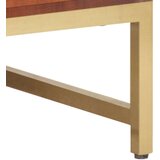 Klubska mizica medeno rjava 67x67x45 cm trden akacijev les | Shoptok.si