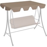  Zamjenski krov za vrtnu ljuljačku smeđesivi 150/130 x 105/70 cm | shoptok.hr