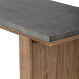 Bloomingville Stranska mizica s kovinsko mizno ploščo v naravni barvi 40x110 cm Riva – | Shoptok.si