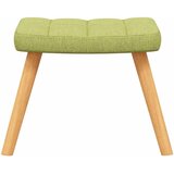  Stolica za ljuljanje s osloncem za noge zelena od tkanine | shoptok.hr