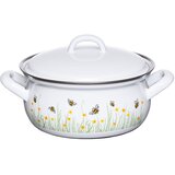 RIESS kozica s pokrovom Bee 16cm, 1l, dvojni ročaj, emajl | Shoptok.si
