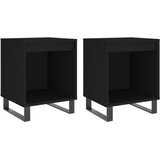  Noćni ormarići 2 kom crni 40x35x50 cm od konstruiranog drva | shoptok.hr