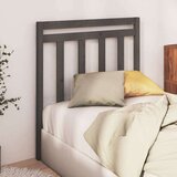 Uzglavlje za krevet sivo 81 x 4 x 100 cm od masivne borovine | shoptok.hr