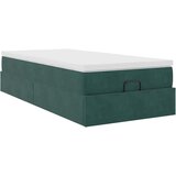 vidaXL Okvir kreveta s madraca tamnozeleni 90x190cm baršunasti | shoptok.hr