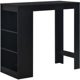  Barski stol s policom crni 110 x 50 x 103 cm | shoptok.hr