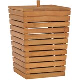 vidaXL Košara za rublje 30 x 30 x 45 cm od masivne tikovine | shoptok.hr