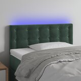 The Living Store led posteljno vzglavje temno zeleno 100x5x78/88 cm žamet - led vzglavje, (21418636) Cene